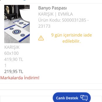 LCW Tarafıma Teslim Edilmeyen Ürünler.