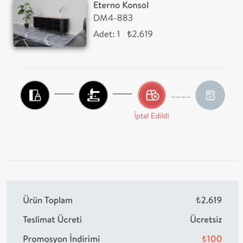 Vivense Siparişimi Kendi İsteklerine Göre İptal Ettiler