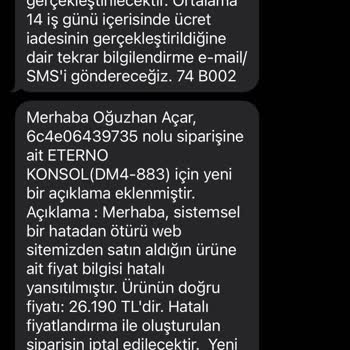 Vivense Siparişimi Kendi İsteklerine Göre İptal Ettiler