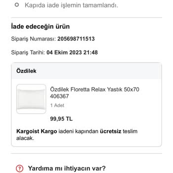 N11 Ve Kargoist Firmasının Kapıda Kargo İade Sorunu