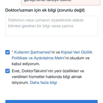 Doktortakvimi.com Randevu Alamıyorum, Hata Veriyor