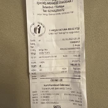 Akasya AVM Haksız Otopark Kartı Ödemesi