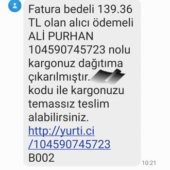 Yurtiçi Kargo Kargoyu Hem Getirmiyor Hem Gidince Vermiyor