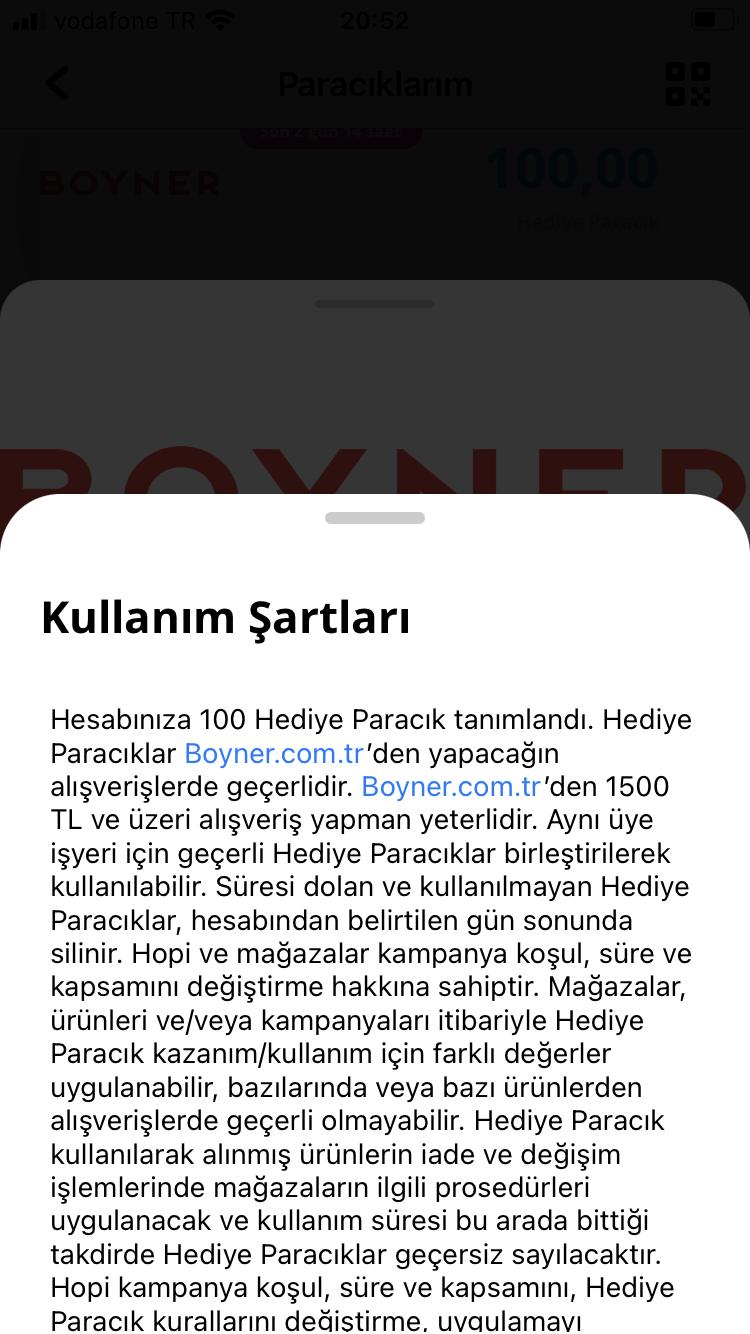 hopi kafasına göre kural değiştiriyor paracıklarımı kullandırmıyor