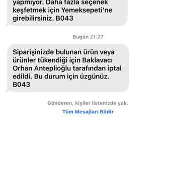 Yemeksepeti Sipariş İptali Ve İade Gecikmesi!