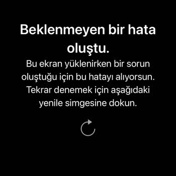 Instagram Beklenmeyen Bir Hata Oluştu