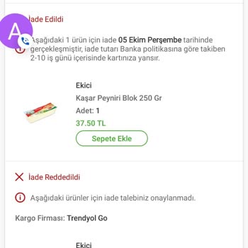 Trendyol Hızlı Market Bozuk Ürün Hijyen Bakımı