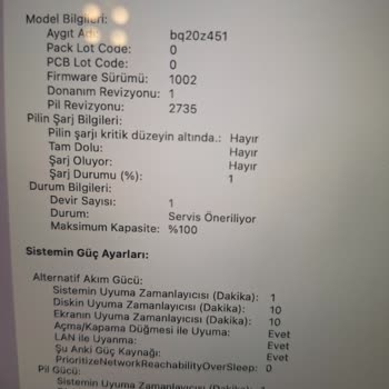 Apple Macbook 2. Şarjda Batarya Sorun Verdi