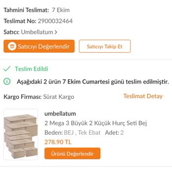 Sürat Kargo Ürün Bana Teslim Edilmedi