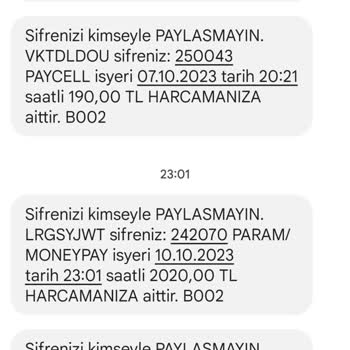 MoneyPay Param Geri İstiyorum