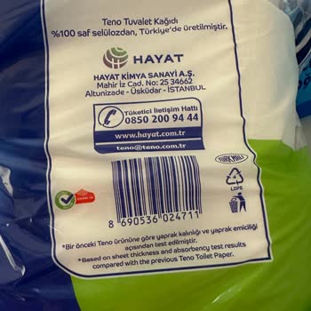 Teno Paketinden Yarım Çıkan Tuvalet Kağıdı
