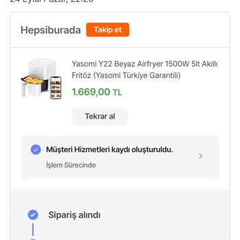 Hepsiburada Ürünü Fiyat Artışı Yapmak Amacıyla Siparişi İptal Etmesi