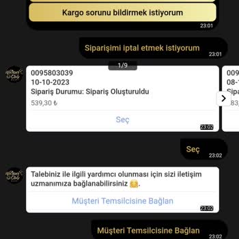 Watsons Sipariş İptali Yapmıyor