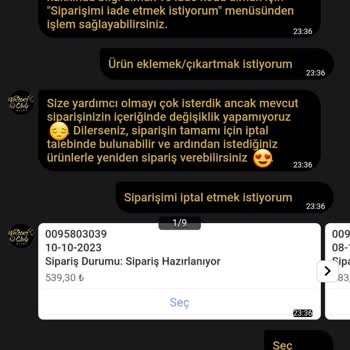 Watsons Sipariş İptali Yapmıyor