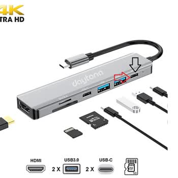 Media Markt Daytona Fix FC08 7 İn 1 Kablolu Adaptör Çevirici - Type-C Arızası