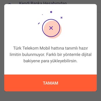 Türk Telekom Hazır Limit Tanımlı Değil Diyerek Red Sağlanıyor