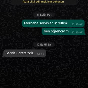 İstanbul Arel Üniversitesi AREL Üniversitesi Servis Sorunu