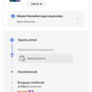 Hepsiburada İphone Siparişim Kargoya Verilmedi