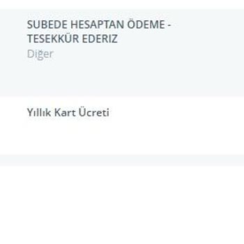 Odeabank Kredi Kartı Aidatı Hk.