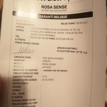 Arzum Saç Düzleştiricim Bozuldu Yetkili Bir Servis Bulamadım.