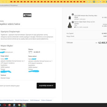 Getcho Çanta Siparişimi Göndermiyor. Çağrı Merkezi İlgilenmiyor