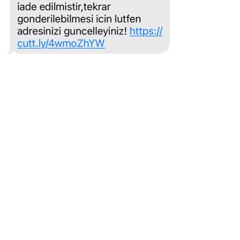 Kargo +220 Li Numaradan Gelen Mesaj