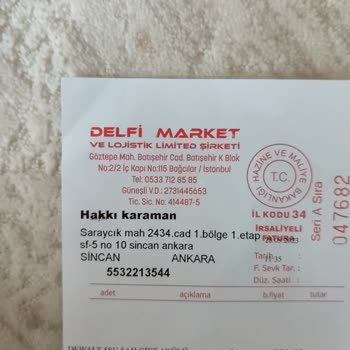 Delfi Market Lojistik Pazarlama Matkap Farklı Geldi