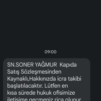 0212 824 47 32 Hayali Ürün İçin İcra Takibi