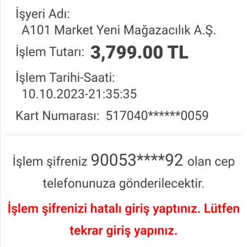 A101 Online Sitesinden Cep Telefonu Sipariş Sorunu