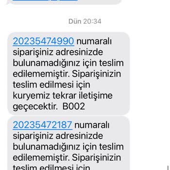 Kuryenet Teslim Edilmeyen Kargo
