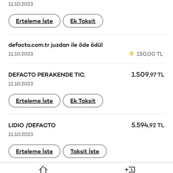 DeFacto Fazla Para Kesti Ortada Sipariş Yok