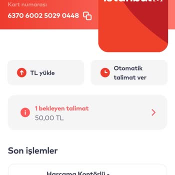 İstanbul Kartı Kaybolması Ve Yükleme Sorunu