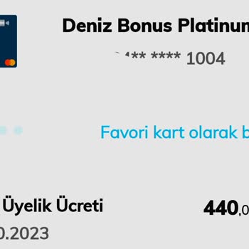 Denizbank Kredi Kartı Aidatı İptali