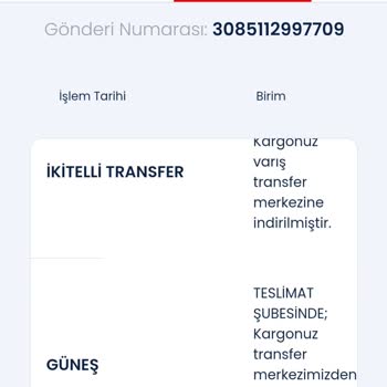 Aras Kargo Güneşli Şubesi Kayıp Kargo
