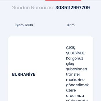 Aras Kargo Güneşli Şubesi Kayıp Kargo