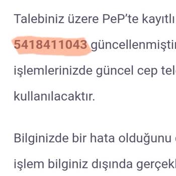 PeP Güvenlik Açığı Yanlış Telefon Numarası Değişikliği