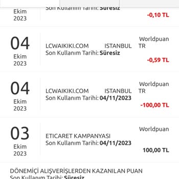 Yapı Kredi World Puan Kullanamamak