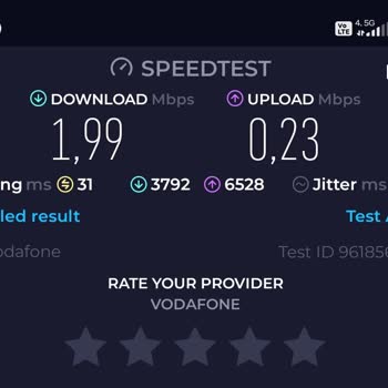 Vodafone 4.5 G İnternet Hızı