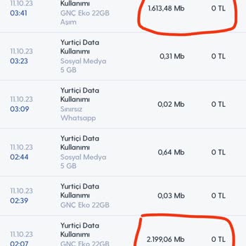 Turkcell Kontrolsüz İnternet Kullanımı