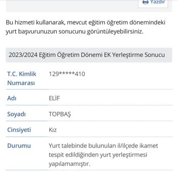 KYK Yurt Çıkmadı