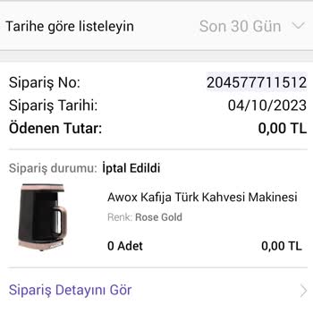 Leafhome Mağazası Şikayet