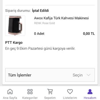 Leafhome Mağazası Şikayet