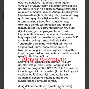 Leyuze Butik Leyuze İade Yapmıyor.