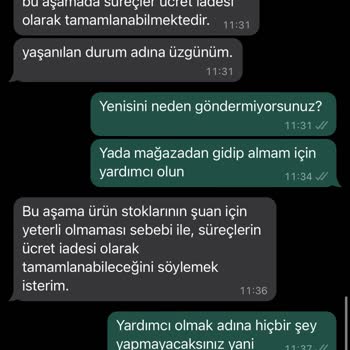 Pull And Bear Müşteri Memnuniyetsizliği (ürün Değiştirmiyorlar)