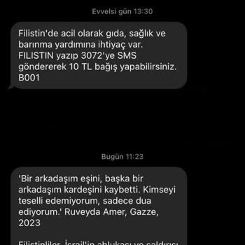 İhh - İnsan Hak Ve Hürriyetleri İnsani Yardım Vakfı Sürekli SMS Mesajlarından Bıktım
