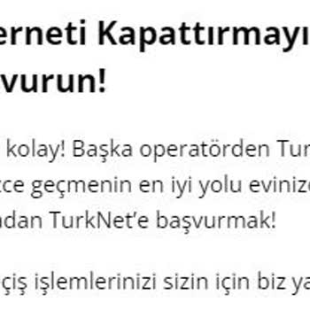 TurkNet Geçişte Diğer Aboneliğin Kapatılmaması