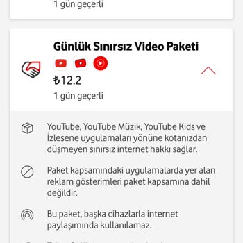 Vodafone Kolay Paket Hakkında