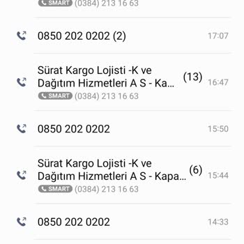 Sürat Kargo Kapadokya Şubesi Telefonu Açmıyor