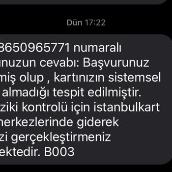 İBB - İstanbul Büyükşehir Belediyesi İstanbul Öğrenci Kart NFC Desteklemiyor
