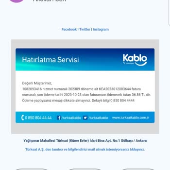 Kablo Net İnternet Abonelik Sözleşmesinin Rızam Dışında İptali